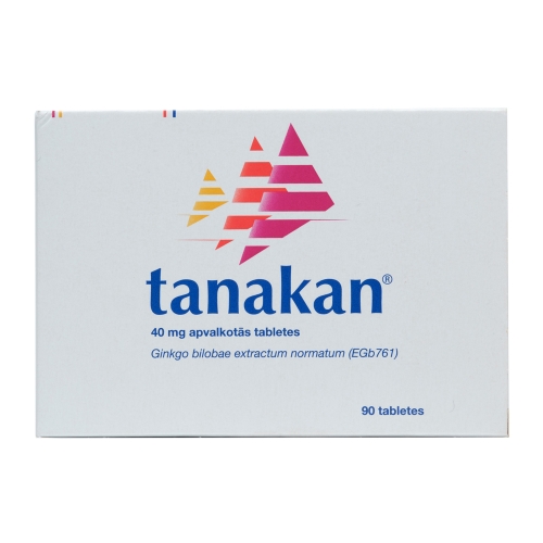 TANAKAN 40MG apvalkotās tabletes, 90 gab.