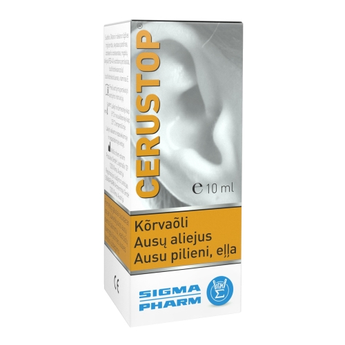 CERUSTOP ausu pilieni, eļļa,  10 ml