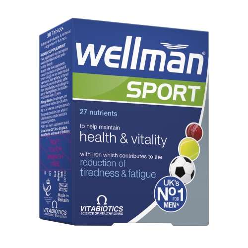 WELLMAN® Sport tabletes, 30 gab.