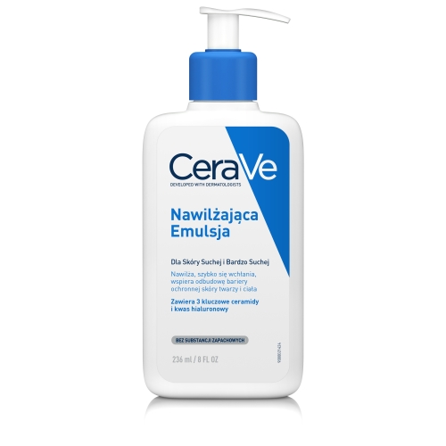 CERAVE mitrinoša emulsija sejai un ķermenim sausas un ļoti sausas ādas