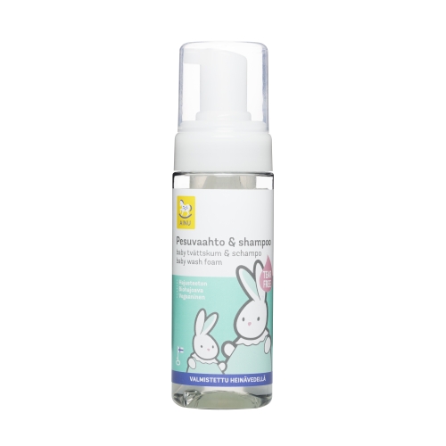AINU Baby mazgāšanās putas un šampūns, 150 ml