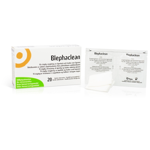 Blephaclean sterilas salvetes acu higiēnai, 20 gab.