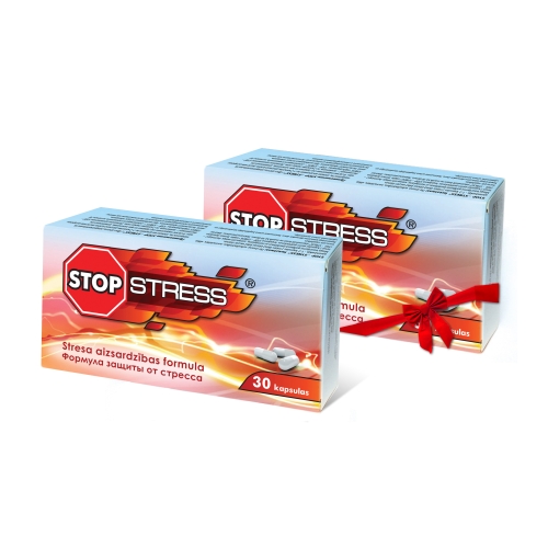 STOP-STRESS Day kapsulas (1+1), 30 gab