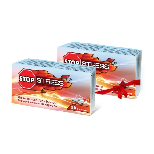 STOP-STRESS Day kapsulas (1+1), 30 gab