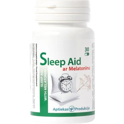 AP Sleep Aid ar Melatonīnu, kapsulas, 30gab