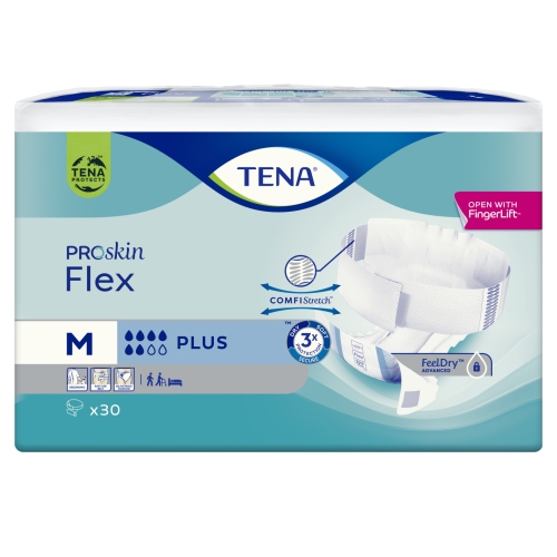 TENA Flex Plus jostiņbikses M izmērs, 30 gab.