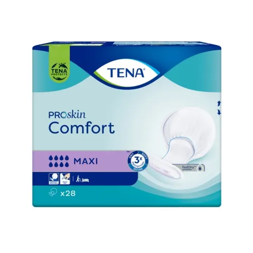 TENA COMFORT MAXI uzsūcošās paketes, 28 gab.