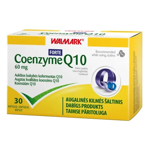 WALMARK Koenzīms Q10 Forte 60mg kapsulas, 30 gab.