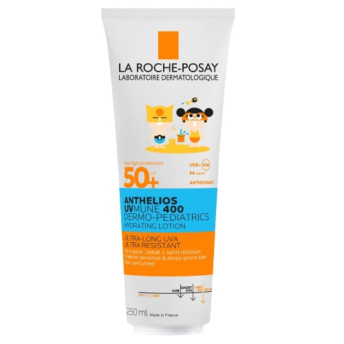 LA ROCHE-POSAY Anthelios UVMune 400 mitrinošs pieniņš bērniem SPF50+, 250 ml