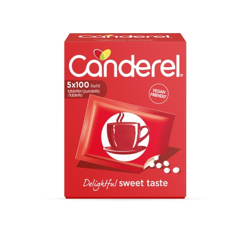 Canderel saldinātājs, 5 x 100 tabletes