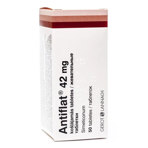 ANTIFLAT 42MG KOŠĻĀJAMĀS TABLETES N50