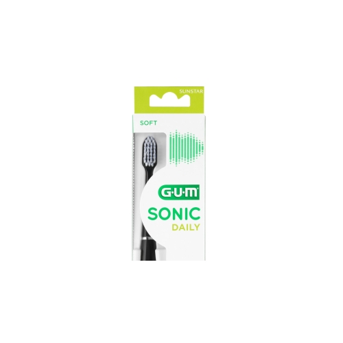 GUM® Sonic Daily Black zobu birste (ar bateriju)