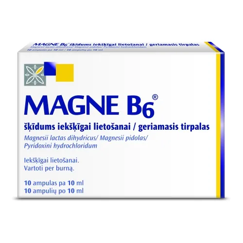 MAGNE-B6 10 ml ampulas, 10 gab.