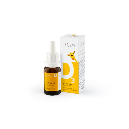 OILESEN® D3 vitamīns (400 IU) pilieni, 10 ml