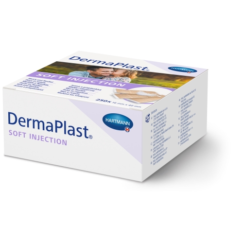 DERMAPLAST pēcinjekciju plāksteri (4 x 1.6 cm), 250 gab