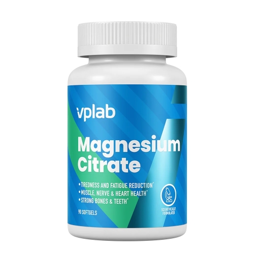 VPLAB Magnesium Citrate mīkstās kapsulas, 90 gab.