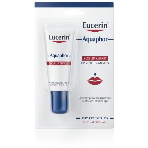 EUCERIN AQUAPHOR SOS LIP REPAIR LŪPU BALZAMS