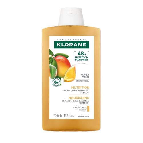 KLORANE šampūns ar mango sausiem matiem, 400ml