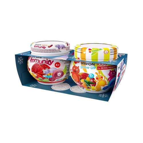 VITIRON KIDS GROW UP (N50) + KIDS IMMUNITY (N50) ZIEMASSVĒTKU KOMPLEKTS