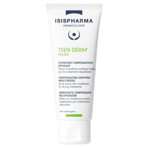 ISISPHARMA Teen Derm Hydra mitrinātājs izsausinātai aknes ādai, 40 ml
