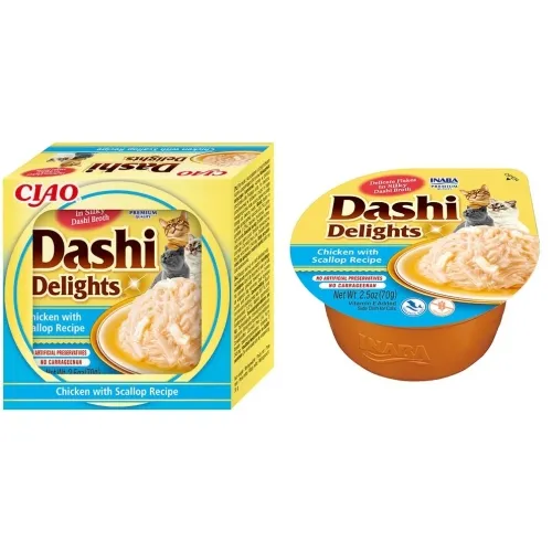 Churu Ciao Dashi Delights kaķiem, vista&ķemmītes buljonā 70g N6