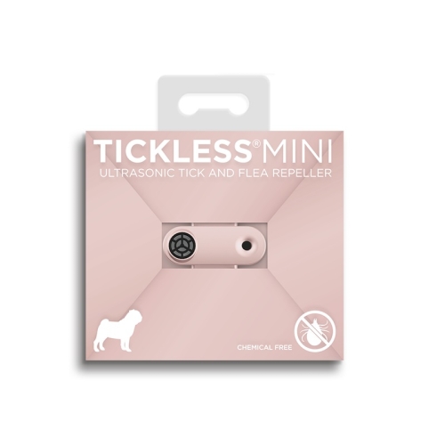Tickless MINI Dog ultraskaņas repelenta ierīce, rozā (USB lādējama)