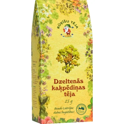 RŪĶĪŠU TĒJA DZELTENĀS KAĶPĒDIŅAS 25G