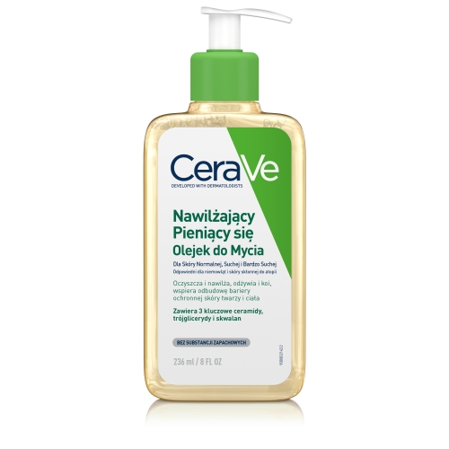 CERAVE mitrinoša putojoša eļļa normālas, sausas un ļoti sausas sejas u