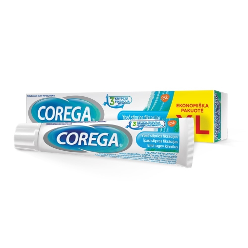 COREGA Extra Strong Mild Mint fiksācijas krēms (bojāts iepakojums), 70