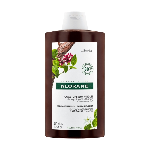 KLORANE šampūns ar hinīnu un ēdelveisu, 400ml