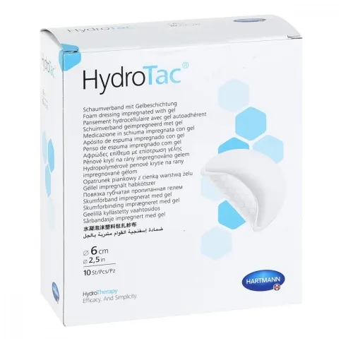 HYDROTAC Round brūču pārsējs (6 cm), 1 gab