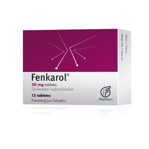 FENKAROLS 50mg tabletes, 15 gab.