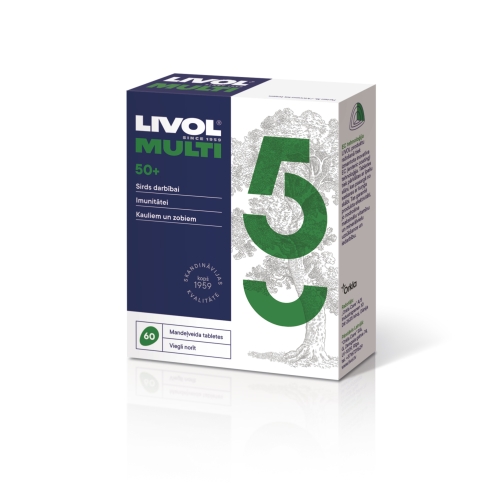 LIVOL Multi 50+ tabletes, 60 gab.