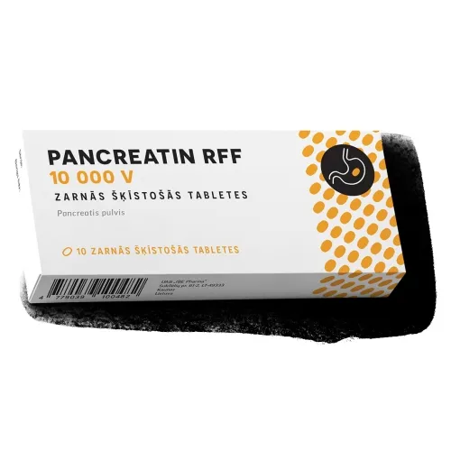 PANCREATIN RFF 10000V ZARNĀS ŠĶ TBL N10