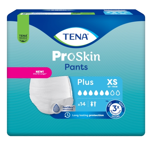 TENA Pants Plus biksītes XS izmērs, 14 gab.