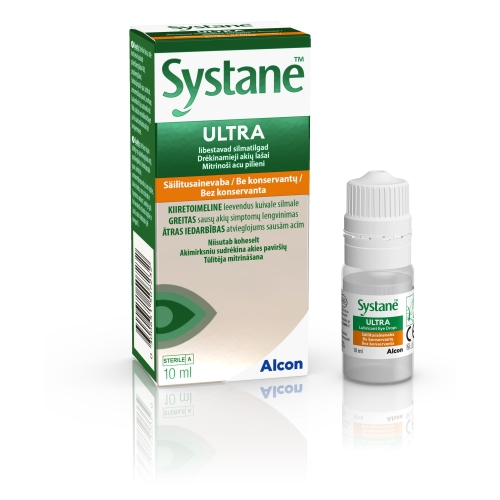 SYSTANE® Ultra mitrinoši acu pilieni bez konservanta, 10 ml