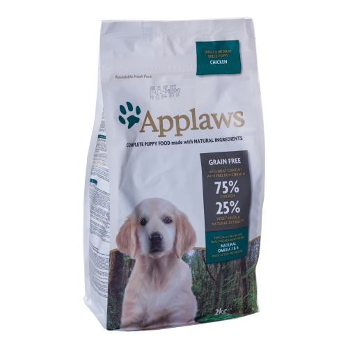 Applaws kucēnu sausā barība mazām&vid. šķirnēm vista 2kg