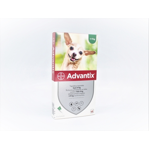 ADVANTIX    40/200MG ŠĶĪD 0.4ML SUŅIEM LĪDZ 4KG N4