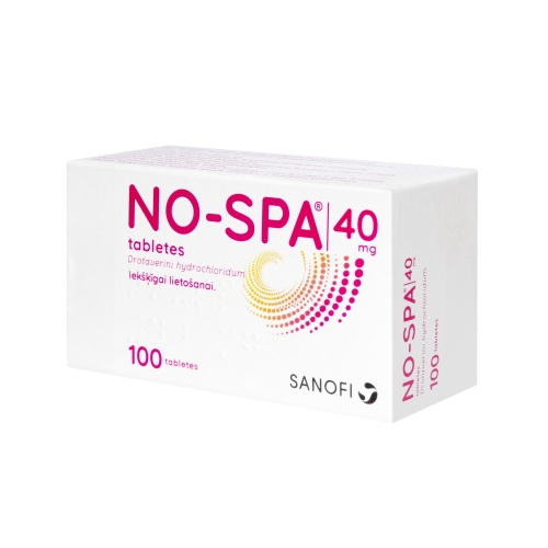 NO-SPA® 40 mg tabletes, 100 gab