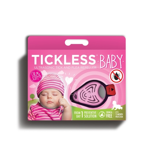 Tickless Baby ultraskaņas repelenta ierīce, rozā