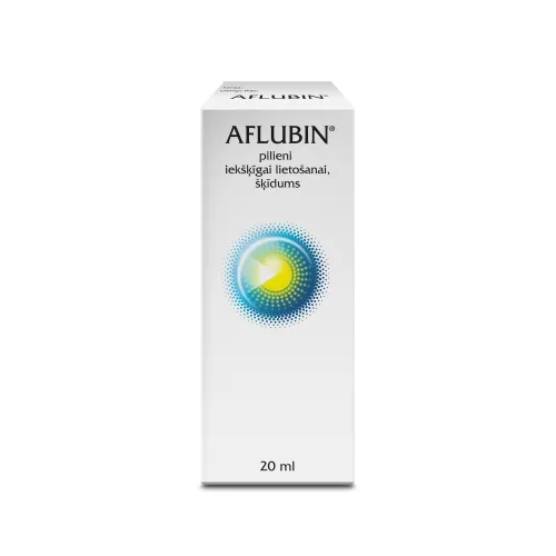 Aflubin pilieni iekšķīgai lietošanai, šķīdums 20ML