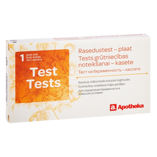 APOTHEKA Tests grūtniecības noteikšanai (plate)