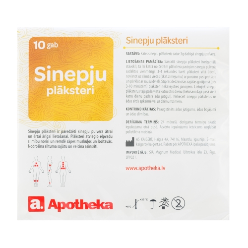 APOTHEKA Sineplju plāksteris, 10 gab.