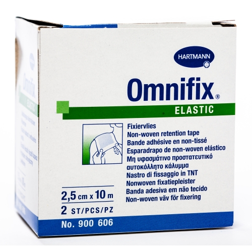 OMNIFIX Elastic leikoplasts (2.5 cm x 10 m), 2 gab