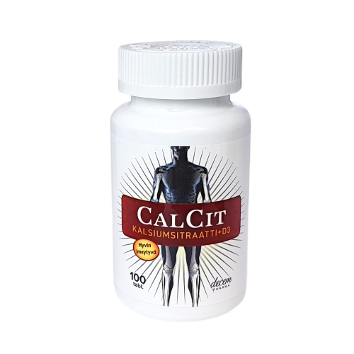 CalCit kalcija citrāts +D3 tab N100