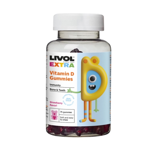 LIVOL EXTRA D vitamīna lācīši N75