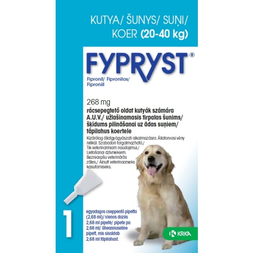 FYPRYST 268MG ŠĶĪD SUŅIEM (20-40KG) N1