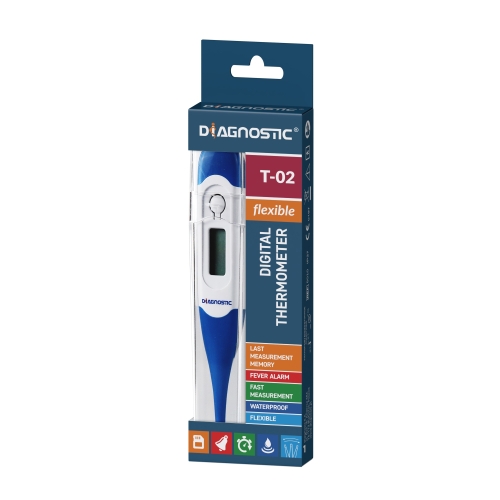 DIAGNOSTIC T-02 Flexible digitālais termometrs
