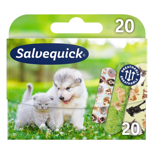 SalveQuick Animals plāksteri bērniem, 20 gab.