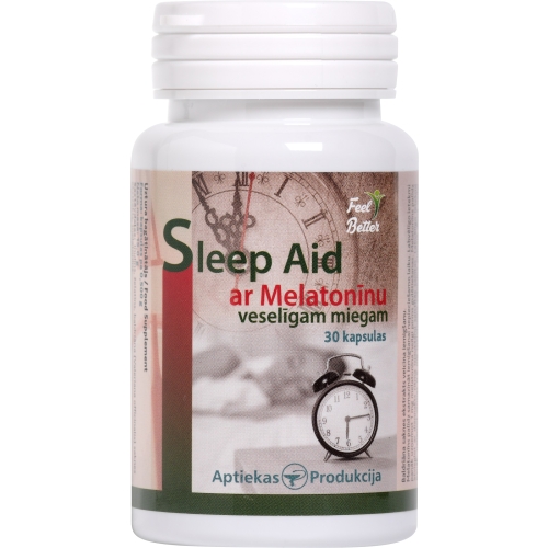 AP Sleep Aid ar Melatonīnu, kapsulas, 30gab